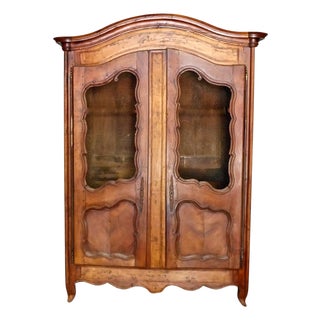 1800s French Antique Louis XV Armoire For Sale