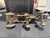 ANTIQUE BRONZE INDIAN TEMPLE CHARIOT HORSE TOY ON WHEELS ~ 8.5" / 2.75 Lbs This antique bronze Indian temple chariot horse...