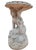 Vintage Romantic Figural Garden Birdbath with Maiden &amp; Sunflower Basin A charming vintage figural garden birdbath...