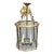 Mid 20th Century Italian Mid-Century Brass & Glass Lantern Chandelier, 4-Light For Sale