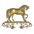 Mid-19th Century English Brass "Black Eagle" Prancing Horse Hanging Souvenir For Sale