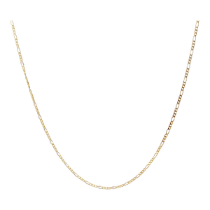 Vintage 14k Yellow Gold 18" 2.3mm Figaro Neck Chain