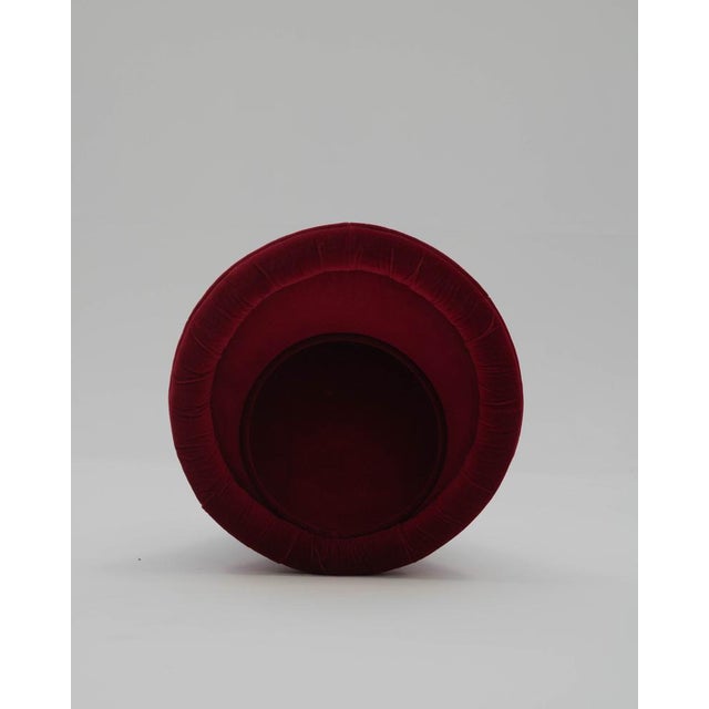 Mid-Century Modern Velvet Mushroom Chair in the style of Pierre Paulin, 1970s For Sale - Image 3 of 5