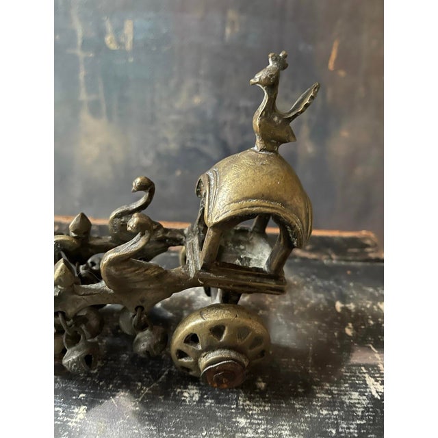 Antique Asian Bronze Metal Incense Burner For Sale In Chicago - Image 6 of 10