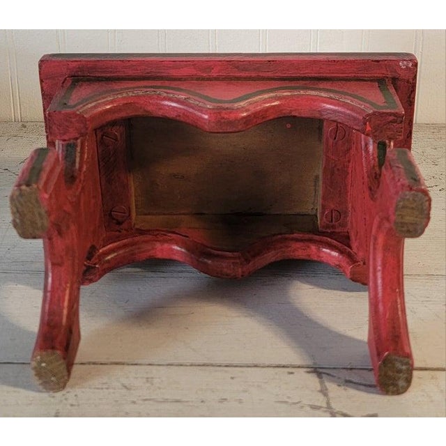 20Thc Original Painted Child's Stool For Sale - Image 4 of 5