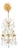 French Vintage Gilt Bronze Chandelier in the Manner of Baguès For Sale
