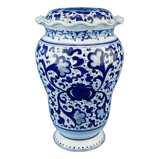 Albarello Ceramic Pharmacy Vase from Cacf, Faenza, Italy, 1960s For Sale