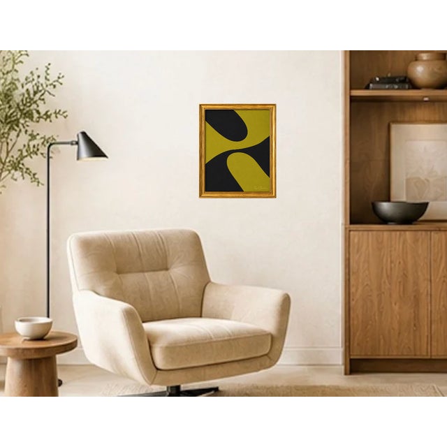 Black Title: Negative Space Modern Painting Framed by Bryan Boomershine For Sale - Image 8 of 8