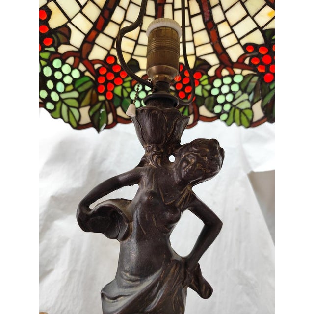 Vintage Art Nouveau Table Lamp, 1940s For Sale - Image 10 of 12