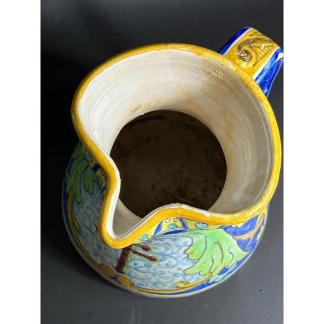 Antique Spanish Ceramic Jug from Talavera, 19th Century For Sale - Image 6 of 11
