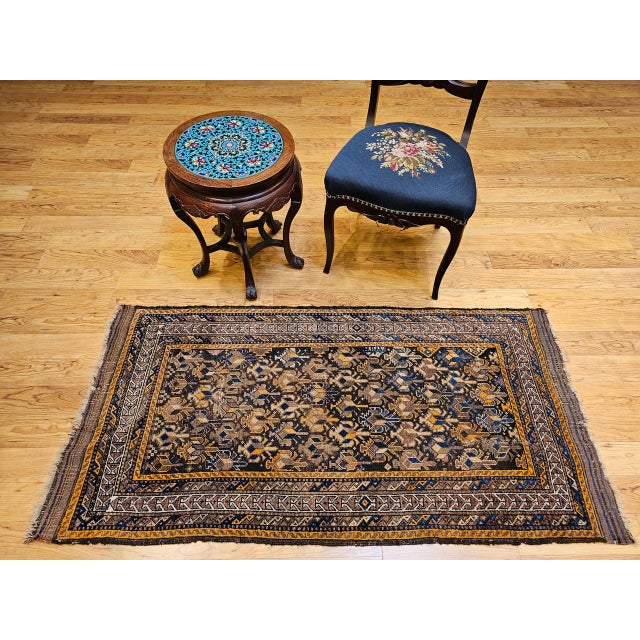 Antique Baluch Tribal Area Rug, Handwoven Wool, Allover Geometric Pattern For Sale - Image 10 of 18