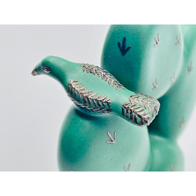 1980s Emilia Castillo Pure Silver & Porcelain Salt & Pepper Shakers, Mexican Modernism For Sale - Image 15 of 18