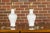 Ceramic Pair of White Porcelain Vase Table Lamps on Lucite Bases with Textured Décor For Sale - Image 7 of 12