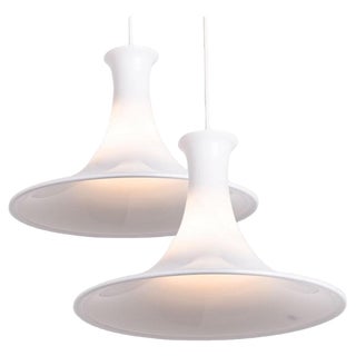 Hanging Lamps by Michael Bang for Holmegaard, 1970, Set of 2 For Sale