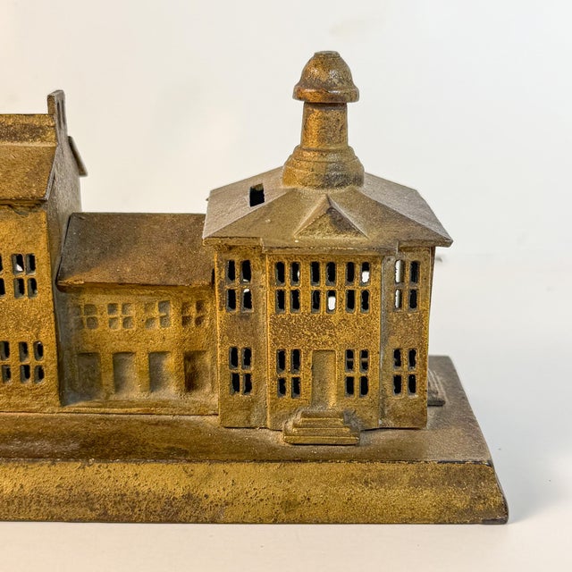 Antique Enterprise Independence Hall Architectural Cast Iron Bank, Circa 1875 For Sale - Image 4 of 13