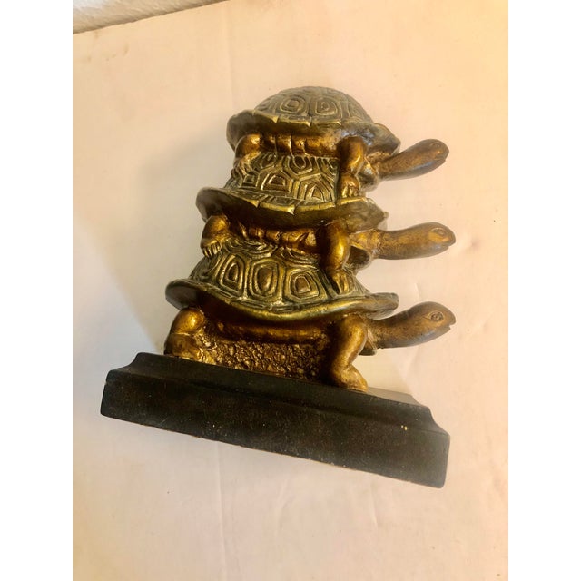 1970s Stack of Brass Turtles, Pyramid of Turtles | Chairish