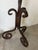 1970s Vintage Jan Barboges Hand-Forged Iron Floor Candle Holders – Pair For Sale - Image 5 of 12