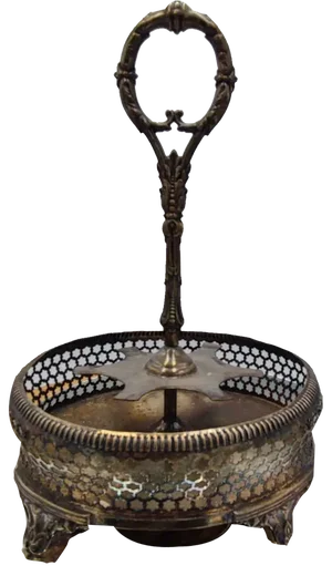 Art Nouveau Plated Spice Rack, 1890s