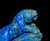Natural Lapis Tiger Statue With Golden Pyrite Paperweight For Sale In Los Angeles - Image 6 of 11