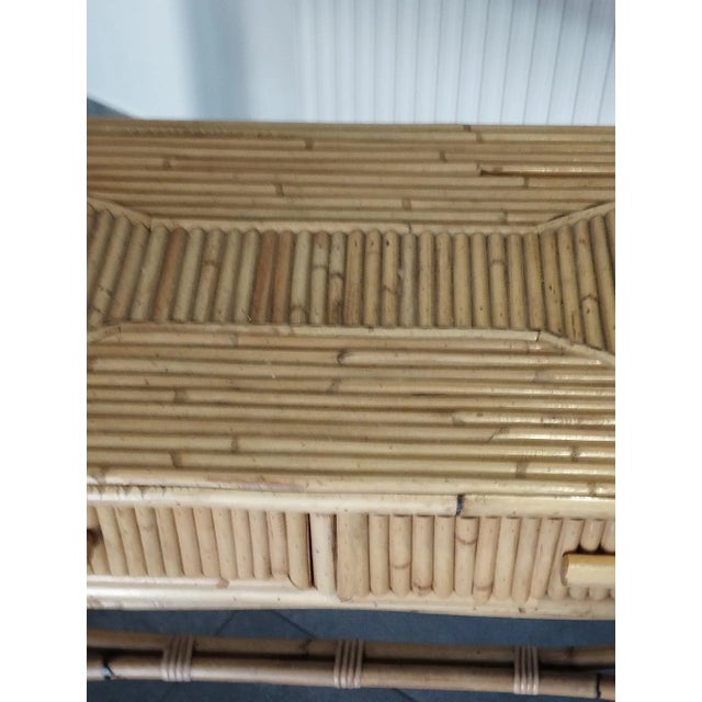 Vintage Bamboo Console Table by Vivai Del Sud, 1970 For Sale - Image 9 of 18