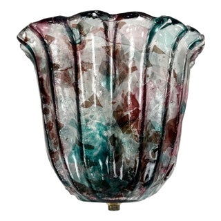 Vintage Murano Art Glass Wall Lamp, Italy, 1980s For Sale