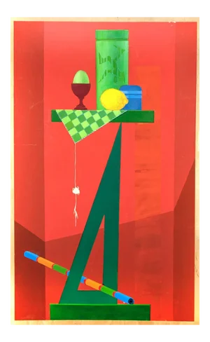 Leo Guide, Cartesian Diver, Oil Paint, 1992