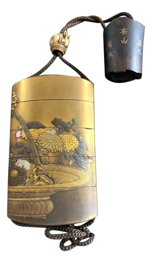 Antique Japanese Inro by Shigehide Edo Period