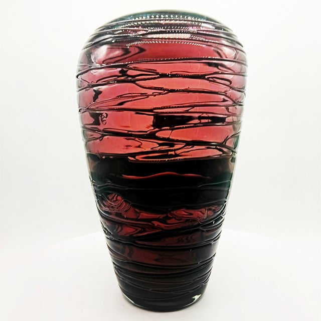 Vintage Italian Purple Vase in Murano Glass, 1970s For Sale - Image 9 of 9
