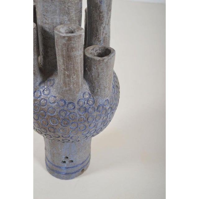 Ceramic sculpture with circular patterns, probably from the 1970s. Little is known about its origins and designer, but the...