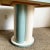 Postmodern Teal and White Laminate Dining Table For Sale - Image 4 of 8