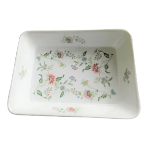 Buckingham by Andrea Sadek Porcelain Ceramic Vintage Serving, Casserole, Baking Dish