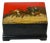 Imperial Russian Lacquered Papier-Mâché Troika Box, Lukutin Factory, 1880-1910 For Sale