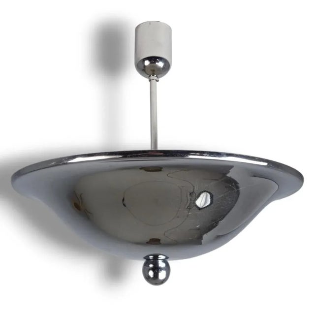 Silver Art Deco Ceiling Lamp from WMF, 1930s For Sale - Image 8 of 8