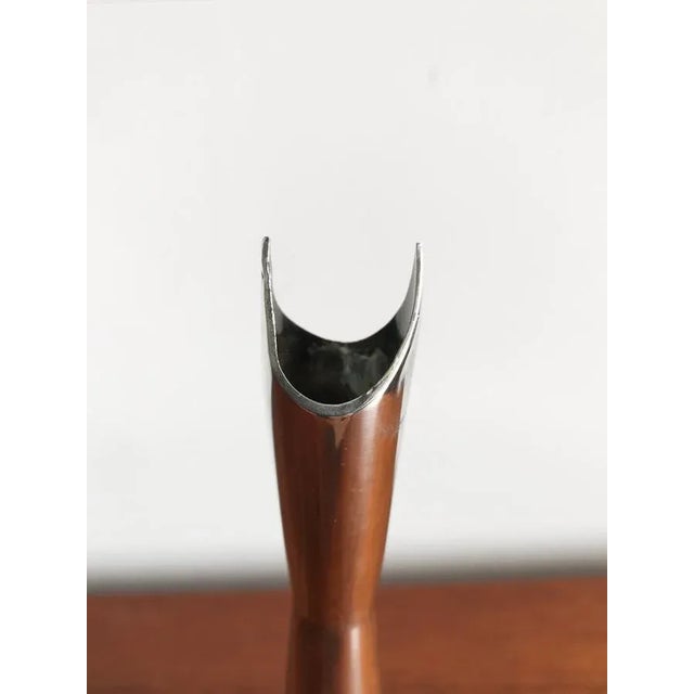 Mid-Century Modern Cardinale Vase in Silver Metal by Lino Sabattini for Christofle, 1956 For Sale - Image 3 of 7