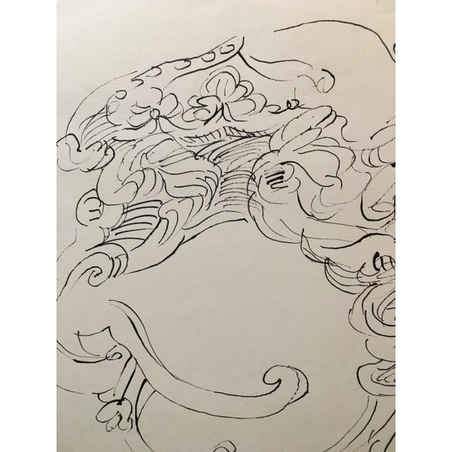 1950s Yasse Tabuchi, Ink on Paper For Sale - Image 5 of 8