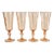 Vintage French Pink Champagne Glasses- Set of 4 For Sale