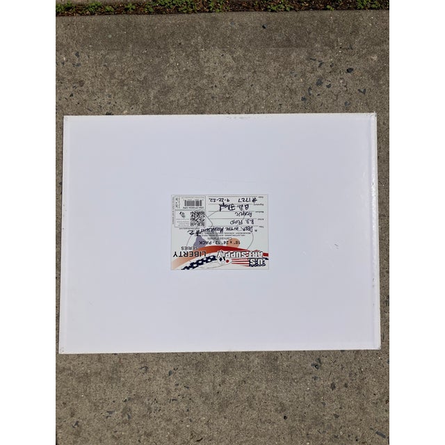 Contemporary Original Outsider Artist B.D.Floyd Folk Art Deer Painting “Deer in the Moonlight 2” For Sale - Image 4 of 4