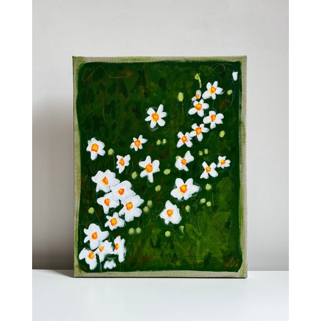 Impressionist Japanese Anemones at Brooklyn Bridge For Sale - Image 3 of 6