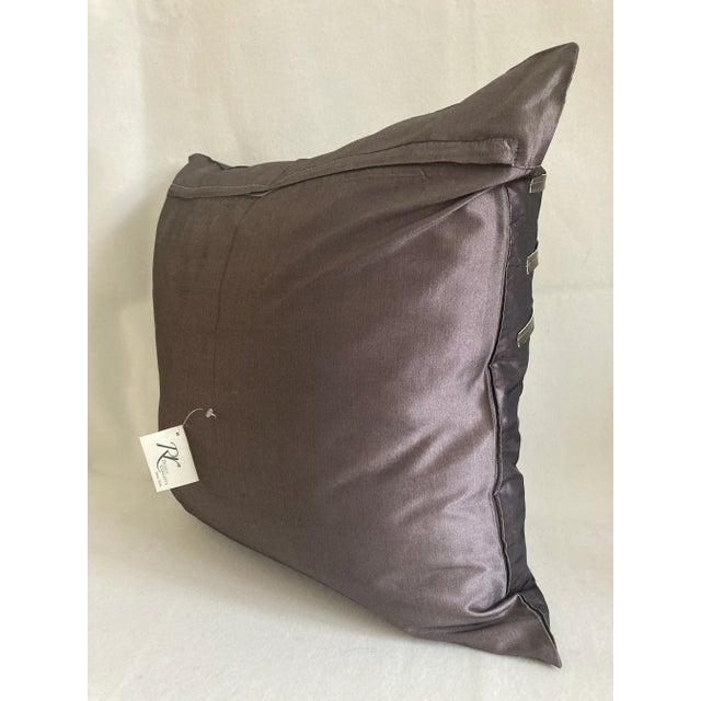 2010s Contemporary Abstract Gray Pillow Cover For Sale - Image 5 of 6