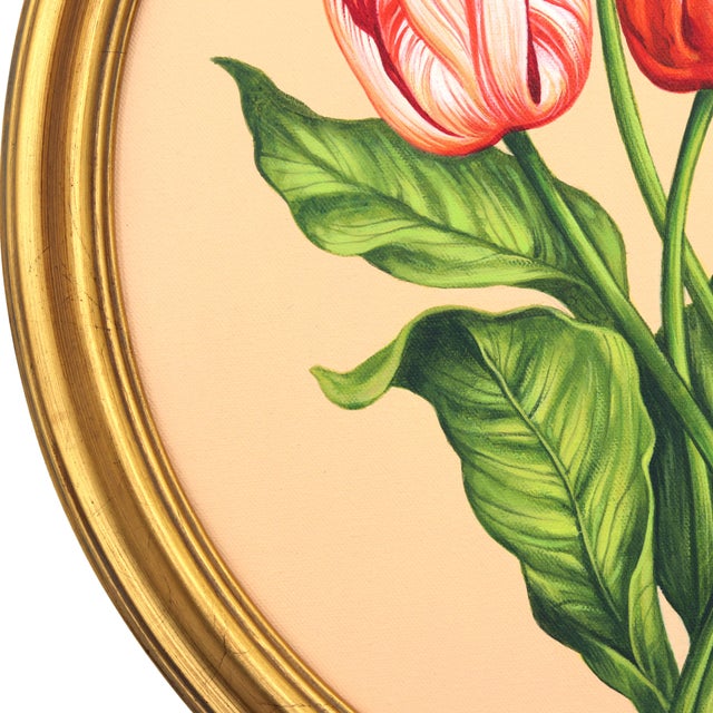 In the Blooming Season I - Framed Botanical Flowers Still Life Acrylic Painting by Carlos Gamez De Francisco For Sale In Los Angeles - Image 6 of 9