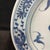 White Chinese Ceramic Plate,Blue and White Porcelain Plate Hand Painted Bats and Longevity Character Pattern For Sale - Image 8 of 11