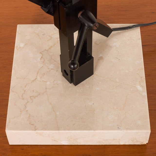 French Desk Lamp in the style of Jean Prouvé, 1970s For Sale - Image 12 of 17