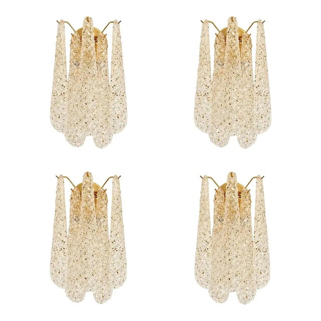 Italian Gold Wall Sconce with Murano Conchiglie Glass by Simoeng for Simoeng For Sale - Image 10 of 10