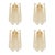 Italian Gold Wall Sconce with Murano Conchiglie Glass by Simoeng, Set of 4 For Sale - Image 10 of 10