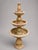 2000 - 2009 Rare Multi-Color Onyx Marble 3-Tier Water Fountain – 55" Tall | Luxury Garden Fountain by Zarva Stone For Sale - Image 5 of 8
