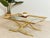 Polished Brass Cocktail Coffee Table by La Barge Hollywood Regency coffee table showcases the beauty of vintage design and...