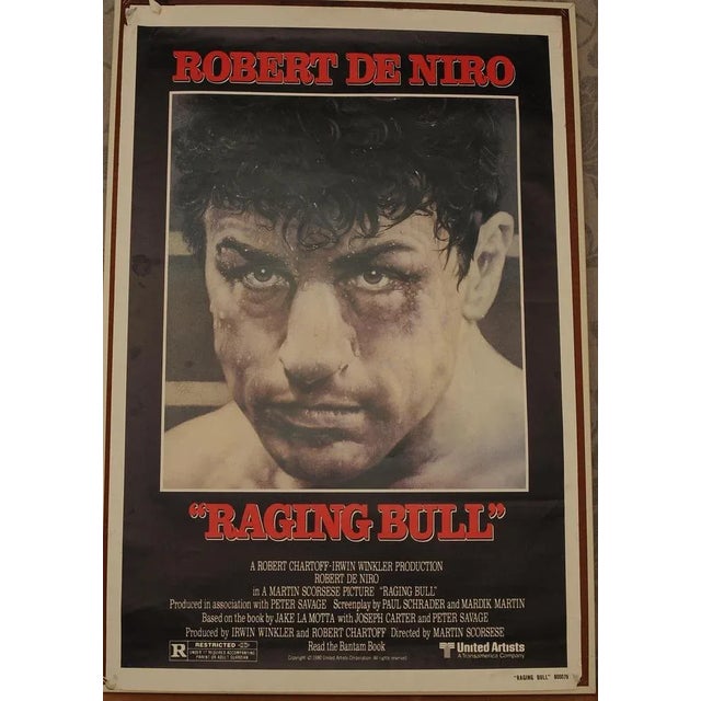 Martin Scorsese's Raging Bull iconic original movie lithograph printed in the USA in 1980 Classic lithograph from the...