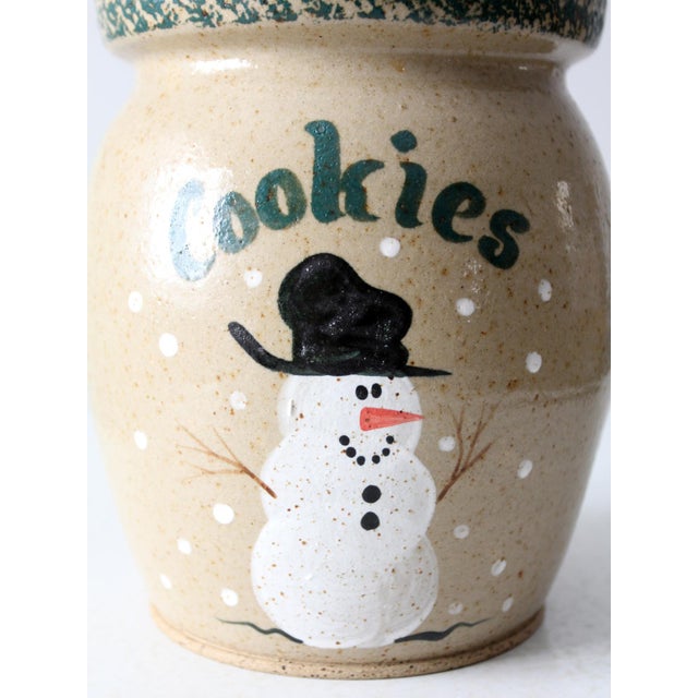Vintage Handmade Holiday Cookie Jar For Sale - Image 4 of 11