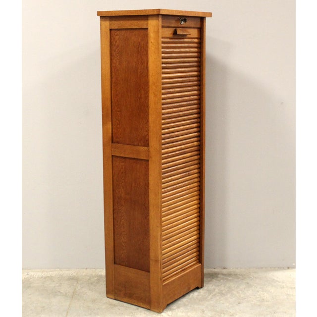 Vintage Filing Cabinet in Oak, 1920s For Sale - Image 4 of 10