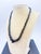 Mid‑Century 14k White Gold and Hand‑Faceted Onyx Graduated Bead Necklace 16" For Sale - Image 4 of 11